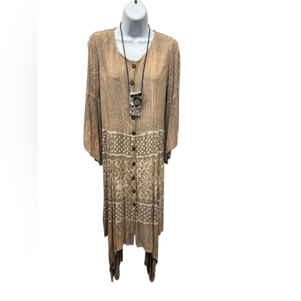 NWT. Sacred Threads Groovy Lounging Dress 222415 RD/RD